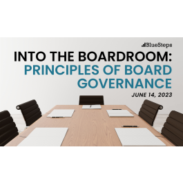 Into The Boardroom Principles Of Board Governance