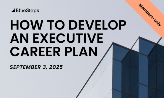 How to Develop an Executive Career Plan